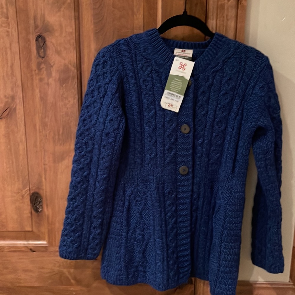 Carraig Donn Irish Cardigan 100% Merino Wool